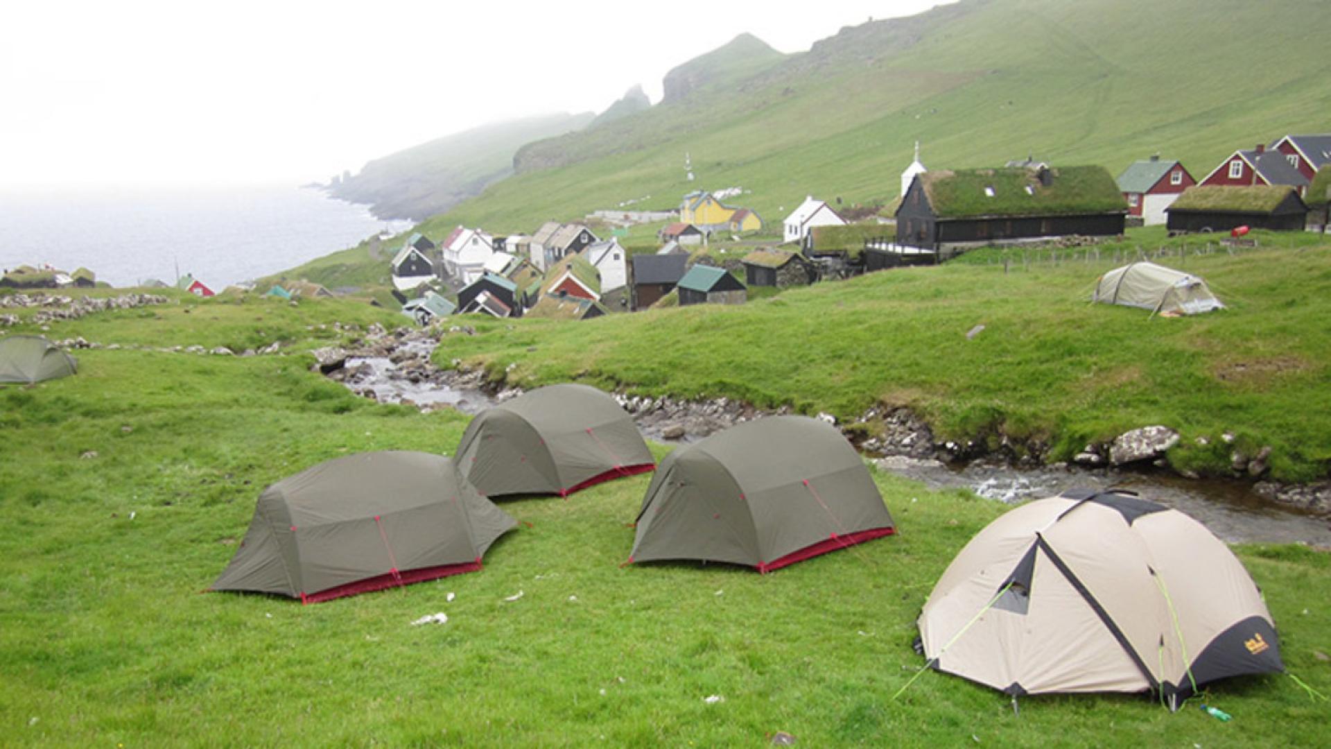 Camping, Mykines